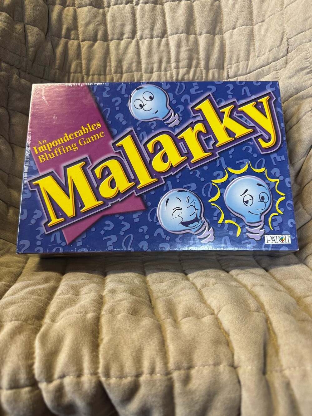 NEW  Malarky An Imponderables Bluffing Board Game Patch Products 2001 Sealed